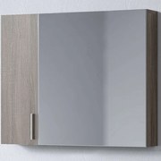 Καθρέπτης Μπάνιου Με Ντουλάπι Siena 3MSI075SD0W 75x14x65cm Dark Sonoma Μελαμίνη