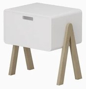 ALFA SET  Κομοδίνο Ξύλινο Λακαριστό 50x40x60cm Alfa Set Lauress BEST-1111013