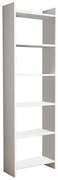 Βιβλιοθήκη Darco μελαμίνης λευκό 48.6x22x160εκ 48.6x22x160 εκ.