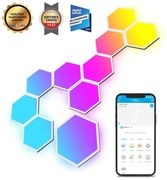 Govee H6061 WiFi Διακοσμητικό Φωτιστικό με Φωτισμό RGB Hexagon LED σε Λευκό Χρώμα