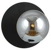 Απλίκα Φωτιστικό Τοίχου 1xE14 Ατσάλι Μαύρο OSLO Made in Poland Emibig-1186/K1-Ανθρακί 1186/K1