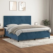 ΚΡΕΒΑΤΙ BOXSPRING ΜΕ ΣΤΡΩΜΑ ΣΚΟΥΡΟ ΜΠΛΕ 200X200 ΕΚ. ΒΕΛΟΥΔΙΝΟ 3142927