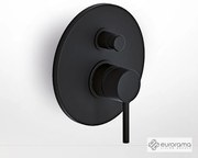 Μίκτης Εντοιχισμού 2 Εξόδων Tonda Eurorama Black Matt 145030-400