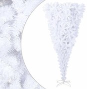 vidaXL Χριστουγεννιάτικο Δέντρο Τεχνητό Ανάποδο με Βάση Λευκό 210 εκ.