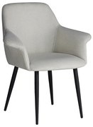 Intrahome Πολυθρόνα Parsow Intrahome εκρού ύφασμα-πόδι μαύρο μέταλλο 77x63x85εκ | SKU: INTRAPA-431111113