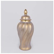 Βάζο Κεραμικό Χρυσό 17.5x17.5x40.8cm 752-20350 Estheti 752-20350 Χρυσό