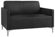 Καναπές 2Θέσιος Nellie HM3159.21 Black 113x71x71Υ εκ. Τεχνόδερμα