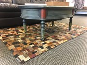 Fidelio ΧΑΛΙ ΔΕΡΜΑΤΙΝΟ (PANDEM) ΔΙΑΣΤΑΣΕΙΣ.140*200ΕΚ. ΥΛΙΚΟ. 100% ΔΕΡΜΑΤΙΝΑ JEANS TAGS ΡΑΜΜΕΝΑ ΣΕ ΠΕΛΟΣ FIDELIO-FD-PANDEM140