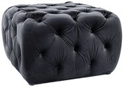 PUF SOPHIA VELVET CZARNY BLUVEL 19 DIOMMI-80-3093