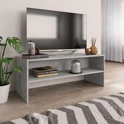 Έπιπλο Τηλεόρασης Γκρι Σκυροδέματος 100x40x40 εκ. Επεξ. Ξύλο 800049