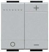 Διακόπτης Ρυθμιστή Φωτισμού Dimmer 0-10V 2 ΣΤ Αλουμίνιο Bticino NT4410N Legrand-NT4410N-Αλουμίνιο NT4410N
