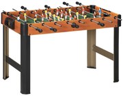 HOMCOM Επιτραπέζιο ποδοσφαίρου, σετ ποδοσφαίρου, 2 μπάλες, αντιολισθητικές λαβές, για εφήβους ενήλικες, ένδειξη σκορ, MDF, μέταλλο, Πολύχρωμο