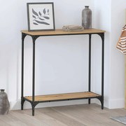 vidaXL Τραπέζι κονσόλας με ράφι artisan δρυς 75 x 30.5 x 75 εκ