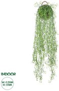 20630 GloboStar®  Artificial Garden GOLDEN BELL WILLOW 1 HANGING PLANT 20630 Κρεμαστό Τεχνητό Διακοσμητικό Φυτό Ιτίας  Y110cm