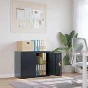 vidaXL Αρχειοθήκη Ανθρακί 90 x 40 x 70 εκ. από Ατσάλι