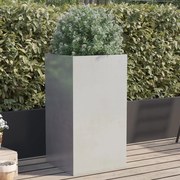 vidaXL Ζαρντινιέρα Ασημί 42x38x75 εκ. από Ανοξείδωτο Ατσάλι