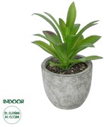 GloboStar® Artificial Garden SUCCULENT ALOE POTTED PLANT 21012 Διακοσμητικό Φυτό Αλόη  Φ9 x Υ13cm