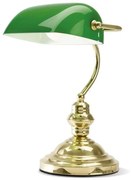 Φωτιστικό Γραφείου 4807 V 1XE27 60W 24x35cm Green-Gold Perenz