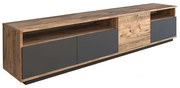 Έπιπλο Τηλεόρασης 956LCS1605 180x44,5x44,6cm Anthracite-Oak