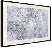 Αφίσα - Winter Mandala - 60x40 - Μαύρο - Με πασπαρτού