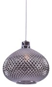 Φωτιστικό Οροφής Μονόφωτο Homelighting Ilenia 77-3739 Smoke Glass