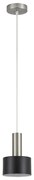Φωτιστικό Οροφής Μονόφωτο Homelighting 77-8449 Nickel/Black