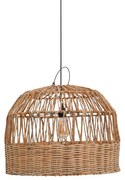 Φωτιστικό οροφής Erdon Inart  μπανάνα ξύλο-rattan pe σε φυσική απόχρωση Φ60x45εκ 60x60x45 εκ.