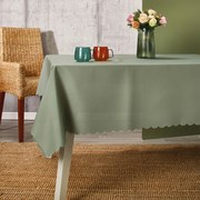 Αλέκιαστο Τραπεζομάντηλο (140x140) Whitegg Z135-7 Green