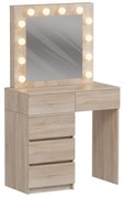 ΤΟΥΑΛΕΤΑ ΜΕ ΦΩΤΙΣΜΟ LED &amp; ΣΥΡΤΑΡΙΑ BEYON HM2500.01 ΜΕΛΑΜΙΝΗ ΣΕ SONAMA 112.5x40.5x140Υεκ.