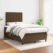 ΚΡΕΒΑΤΙ BOXSPRING ΜΕ ΣΤΡΩΜΑ ΣΚΟΥΡΟ ΚΑΦΕ 120X200 ΕΚ. ΥΦΑΣΜΑΤΙΝΟ 3142084