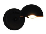 Φωτιστικό Τοίχου - Απλίκα HL-3531-1 S ALISON BLACK WALL LAMP - 21W - 50W - 77-3958