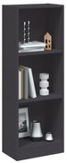 vidaXL Βιβλιοθήκη με 3 Ράφια Λευκή 40x24x109 εκ. Επεξεργασμένο Ξύλο
