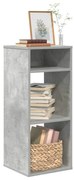 vidaXL Βιβλιοθήκη Γκρι του Σκυροδέματος 34x31x80 εκ. Επεξ. Ξύλο