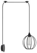 SE21-BL-B10-BL1W-GR2 ADEPT PENDANT Black Metal Grid Wall Lamp+