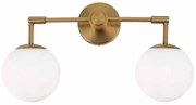 Φωτιστικό Πλαφονιέρα Aca Thetis V360502W Brass