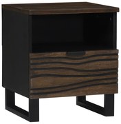 vidaXL Κομοδίνο, 40x33x46 εκ., Σταθερό Ξύλο Μάνγκο
