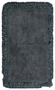 Πατάκι Μπάνιου Rafla 24 Anthracite Kentia 60Χ90 60x90cm 100% Cotton