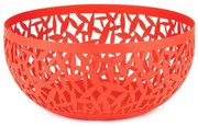 Φρουτιέρα Cactus MSA04/21 R Φ21x9,5cm Μεταλλική Red Alessi Metal