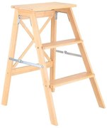 Estia Σκαλοσκαμπώ Bamboo Essentials Με 3 Σκαλιά 43.5x50x63.5cm Φυσικό 04-34405