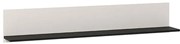 Ράφι τοίχου Savoia ZP Cashmere - Aνάγλυφο Μαύρο 137x20x24 εκ. 137x20x24 εκ.