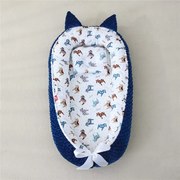 Beauty Home Bρεφική φωλιά με μαξιλάρι Art 5344 53x88 Μπλε