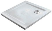 Ντουζιέρα Πορσελάνης  Τετράγωνη 80x80xΥ5,5 cm Orabella Slim Shower Tray 40105