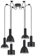 Φωτιστικό Οροφής Πολύφωτο Homelighting 77-8913 Flex Black