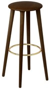 Σκαμπό Μπάρ Socialite 5881 47x77.5cm Dark Oak Brown Umage