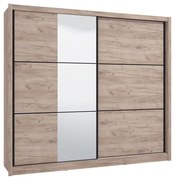 Ντουλάπα Navara 245 OG 2K Γκρί Δρύς 242x60x215,5 εκ. 242x60x215.5 εκ.