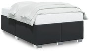 Σκελετός Κρεβατιού Χωρίς Στρώμα Μαύρο 120x190 εκ.Συνθ. Δέρμα 3284548