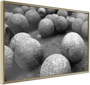 Αφίσα - Stone Spheres - 60x40 - Χρυσό - Χωρίς πασπαρτού