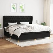 ΚΡΕΒΑΤΙ BOXSPRING ΜΕ ΣΤΡΩΜΑ ΜΑΥΡΟ 200X200 ΕΚ. ΥΦΑΣΜΑΤΙΝΟ 3128791