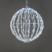 "3D BALL" ΣΧΕΔΙΟ 200 LED ΛΑΜΠ. ΣΕΙΡΑ, ΨΥΧΡΟ ΛΕΥΚΟ, ΑΝΤΑΠΤ. (4.5VDC), IP44, 40x40x41cm, ΛΕΥΚΟ ΚΑΛ., ACA X082002413