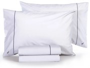 Σεντόνια Διπλά (Σετ) Nautica By Nef-Nef Homeware Nau Wave Solid Λευκό